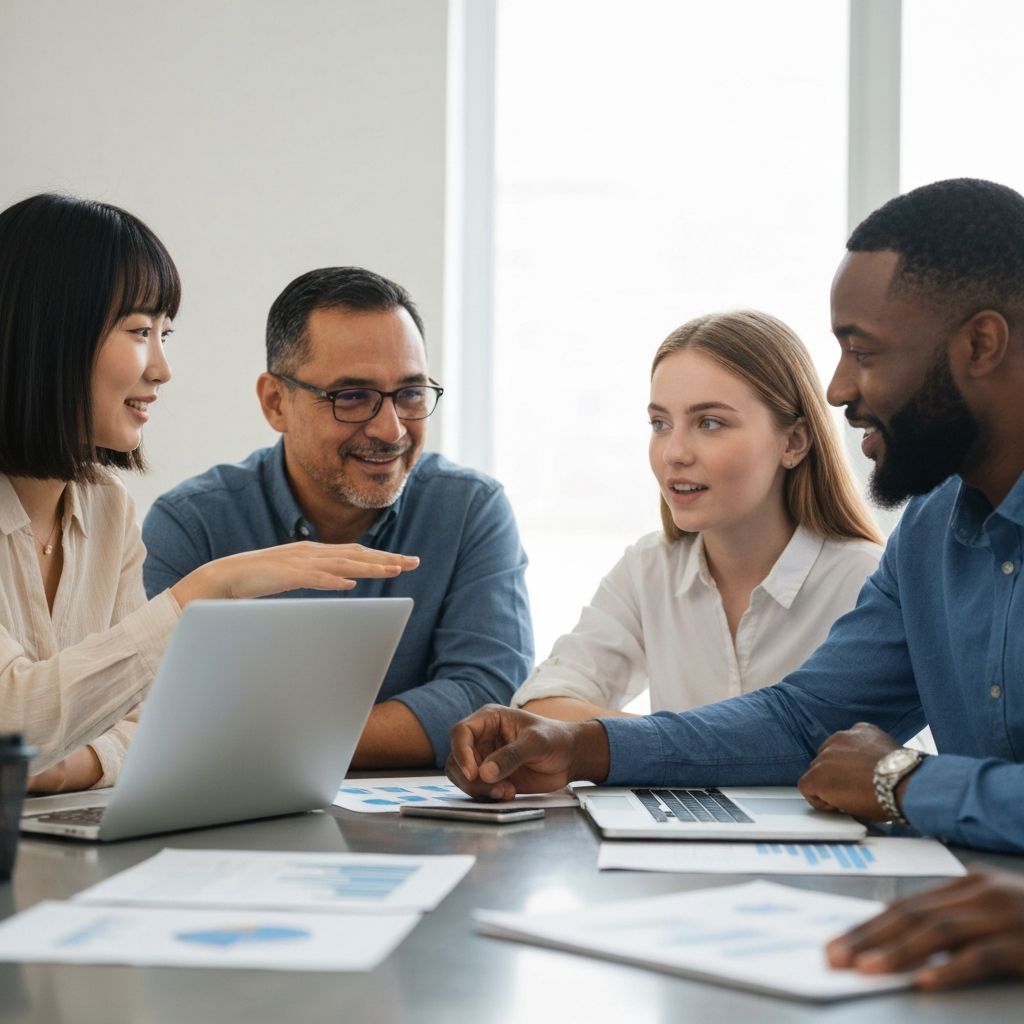 Net Zero Group team collaborating on sustainability projects